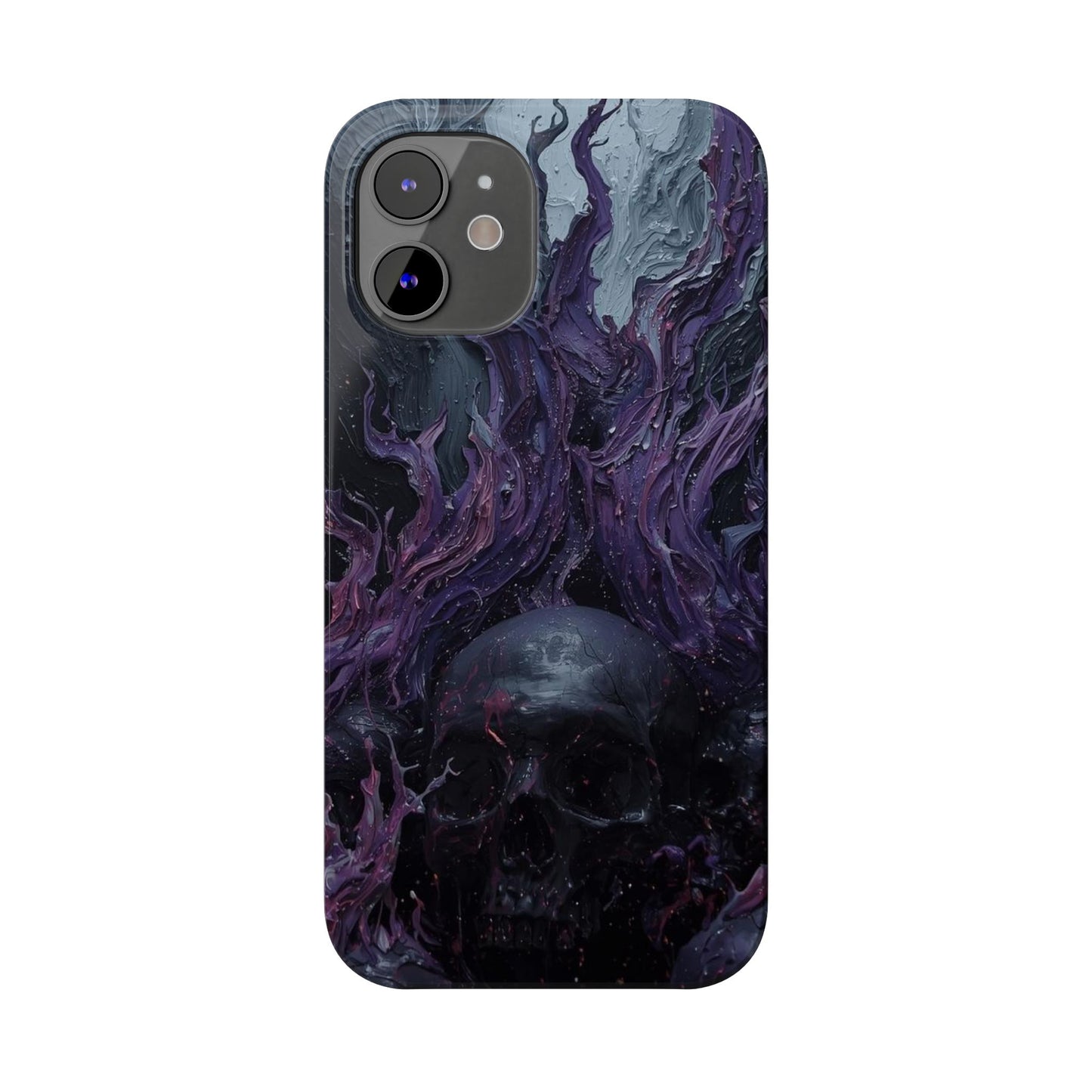 Crowned in Violet Flame Slim Phone Cases
