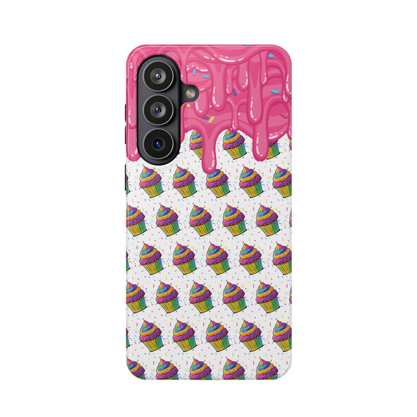 Rainbow Cupcake Phone Case — Magnetic Impact-Resistant Protective Cover
