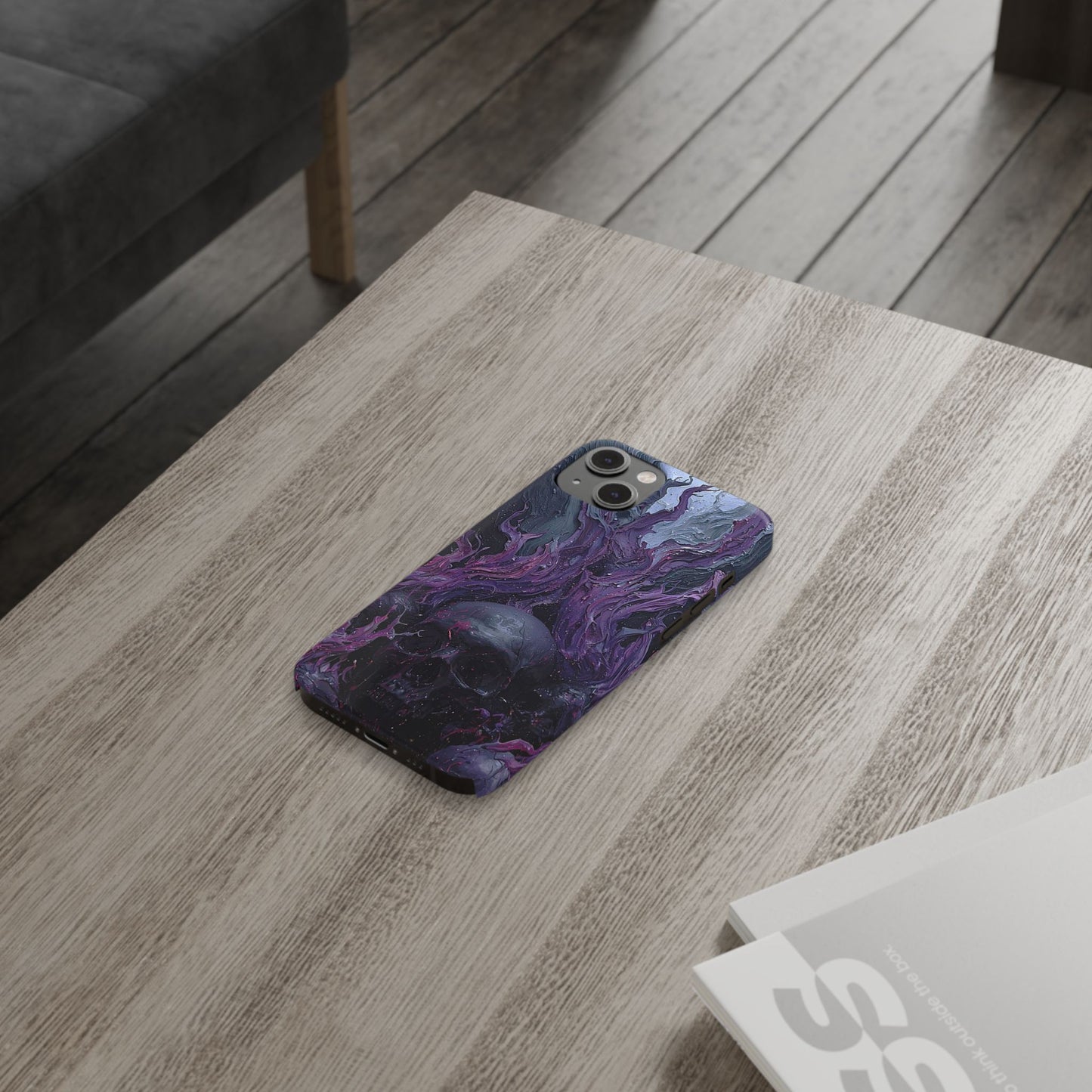 Crowned in Violet Flame Slim Phone Cases