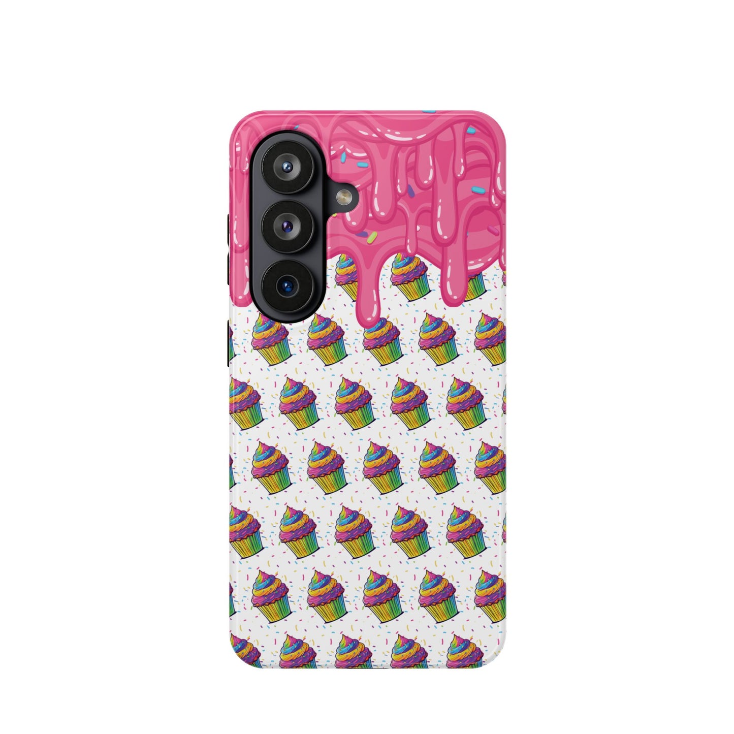 Rainbow Cupcake Phone Case — Magnetic Impact-Resistant Protective Cover