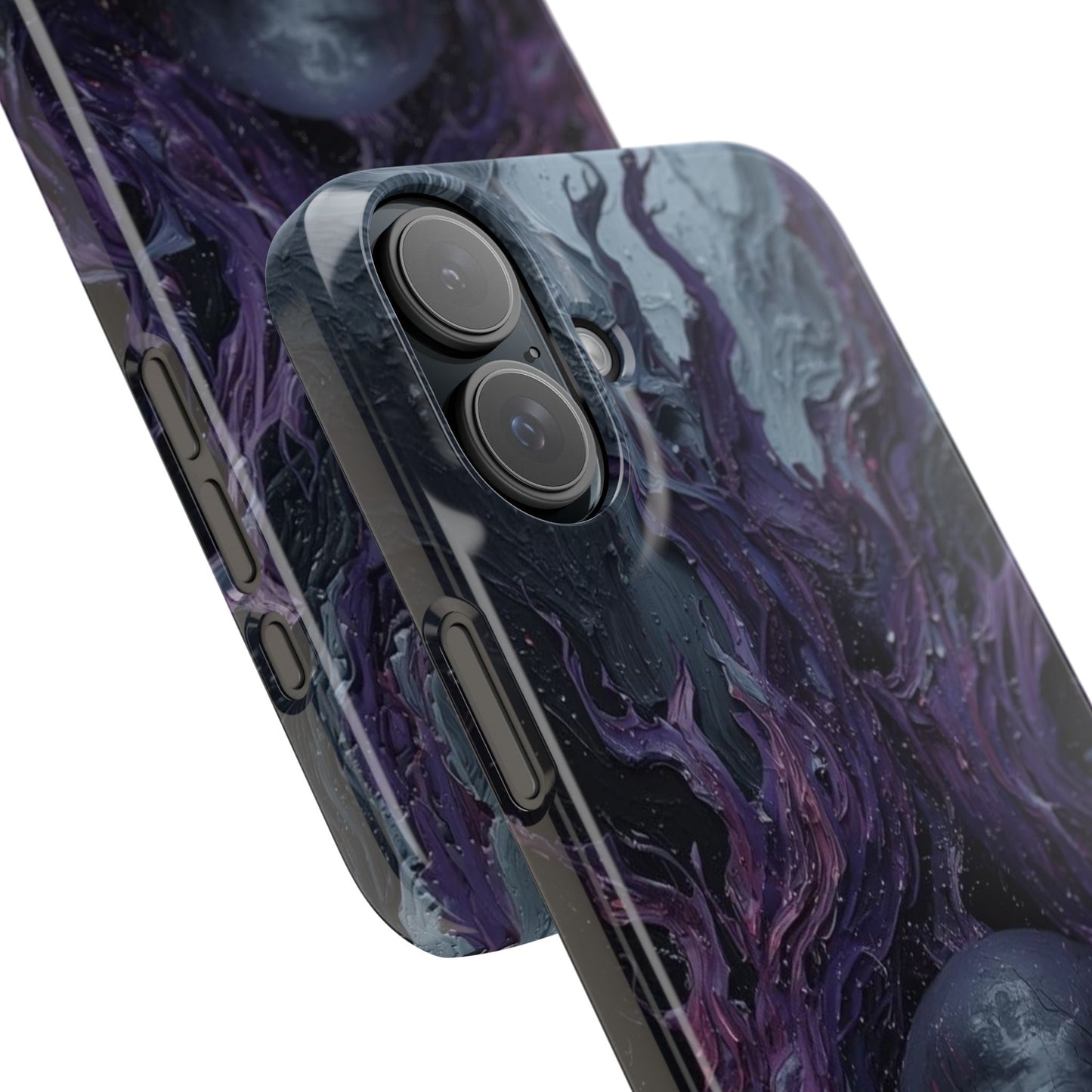 Crowned in Violet Flame Slim Phone Cases