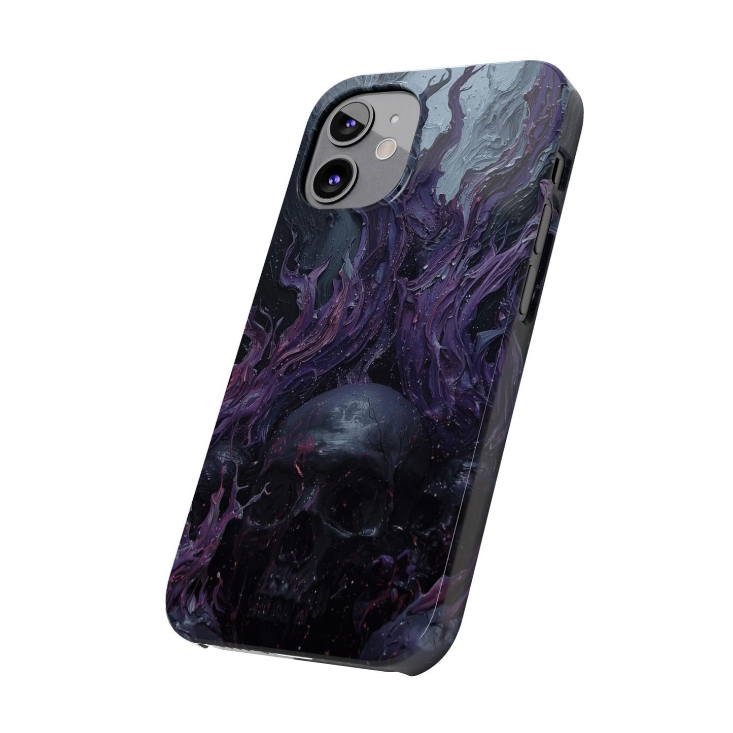 Crowned in Violet Flame Slim Phone Cases