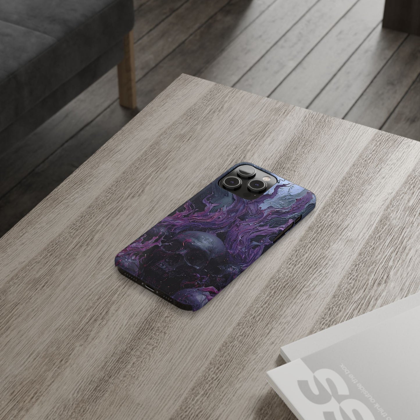 Crowned in Violet Flame Slim Phone Cases