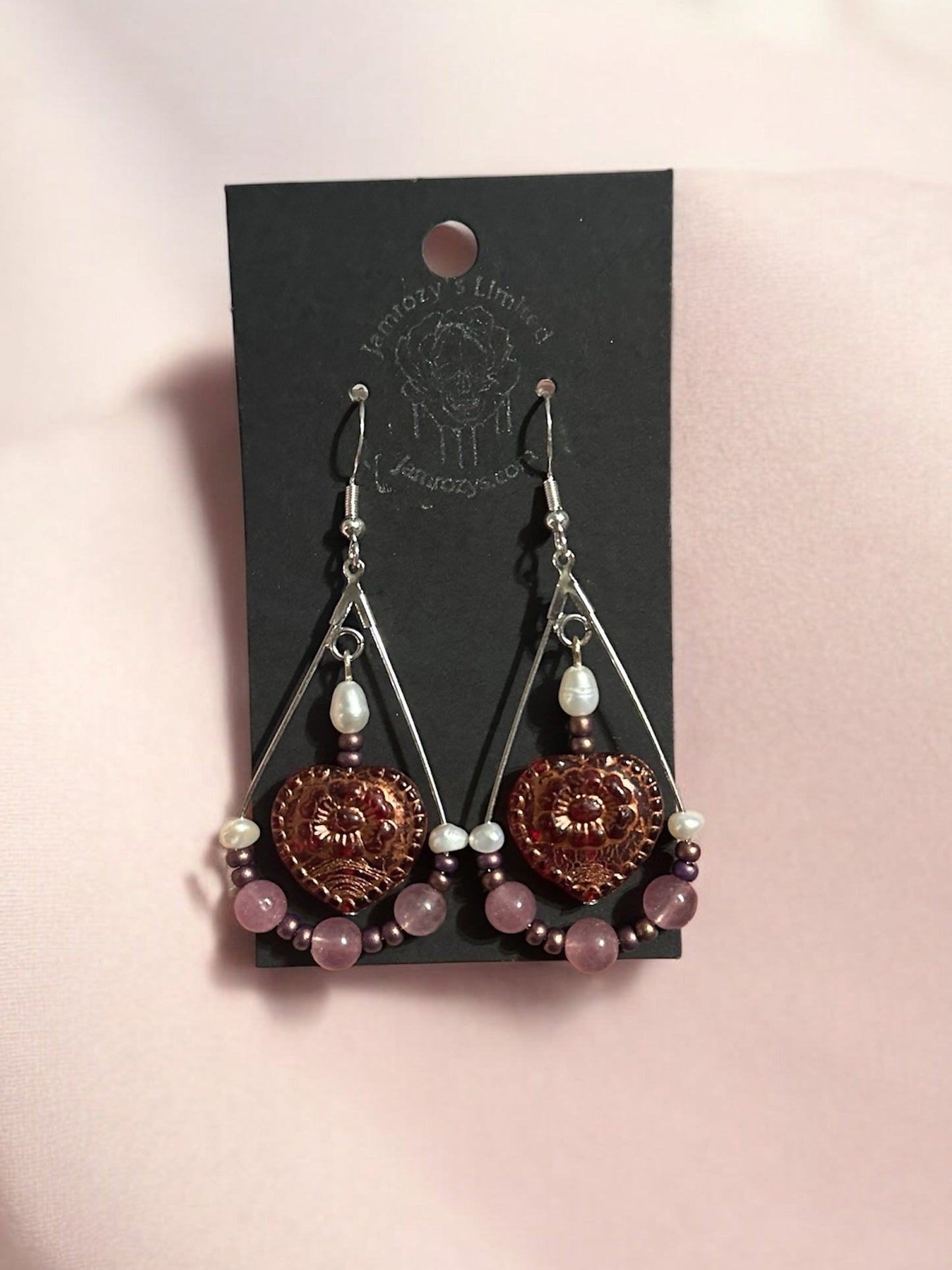 Veil of Quartz & Pearl Earrings