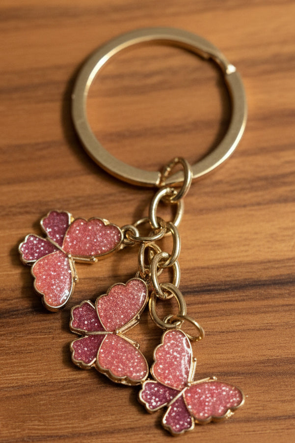 Sparkle Butterfly Keychains