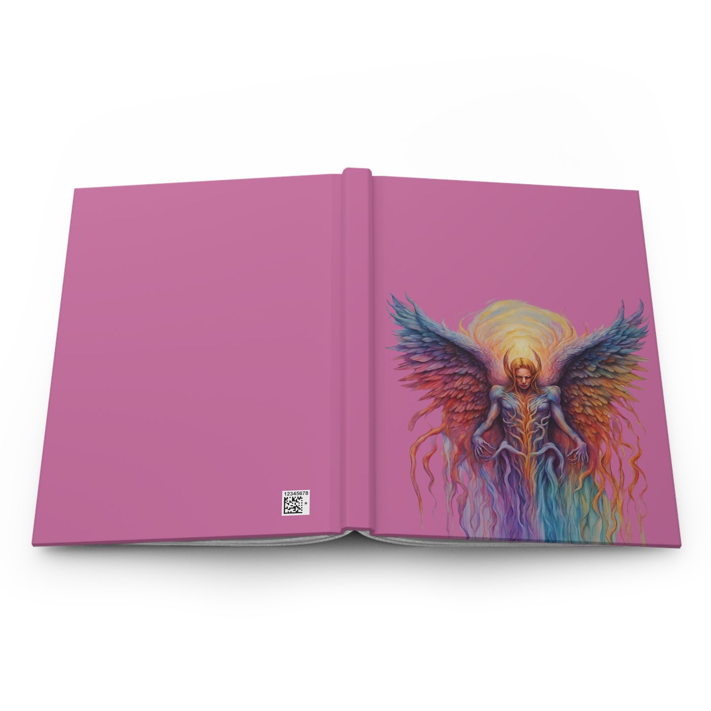 Angel on Light Pink Hardcover Journal Matte