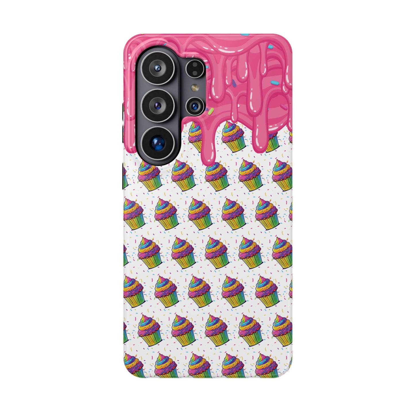 Rainbow Cupcake Phone Case — Magnetic Impact-Resistant Protective Cover