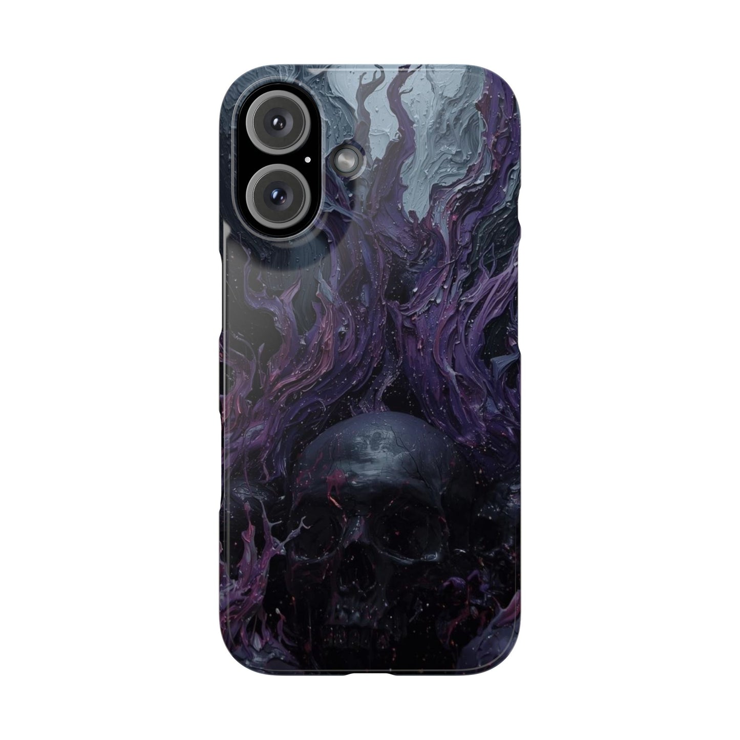 Crowned in Violet Flame Slim Phone Cases