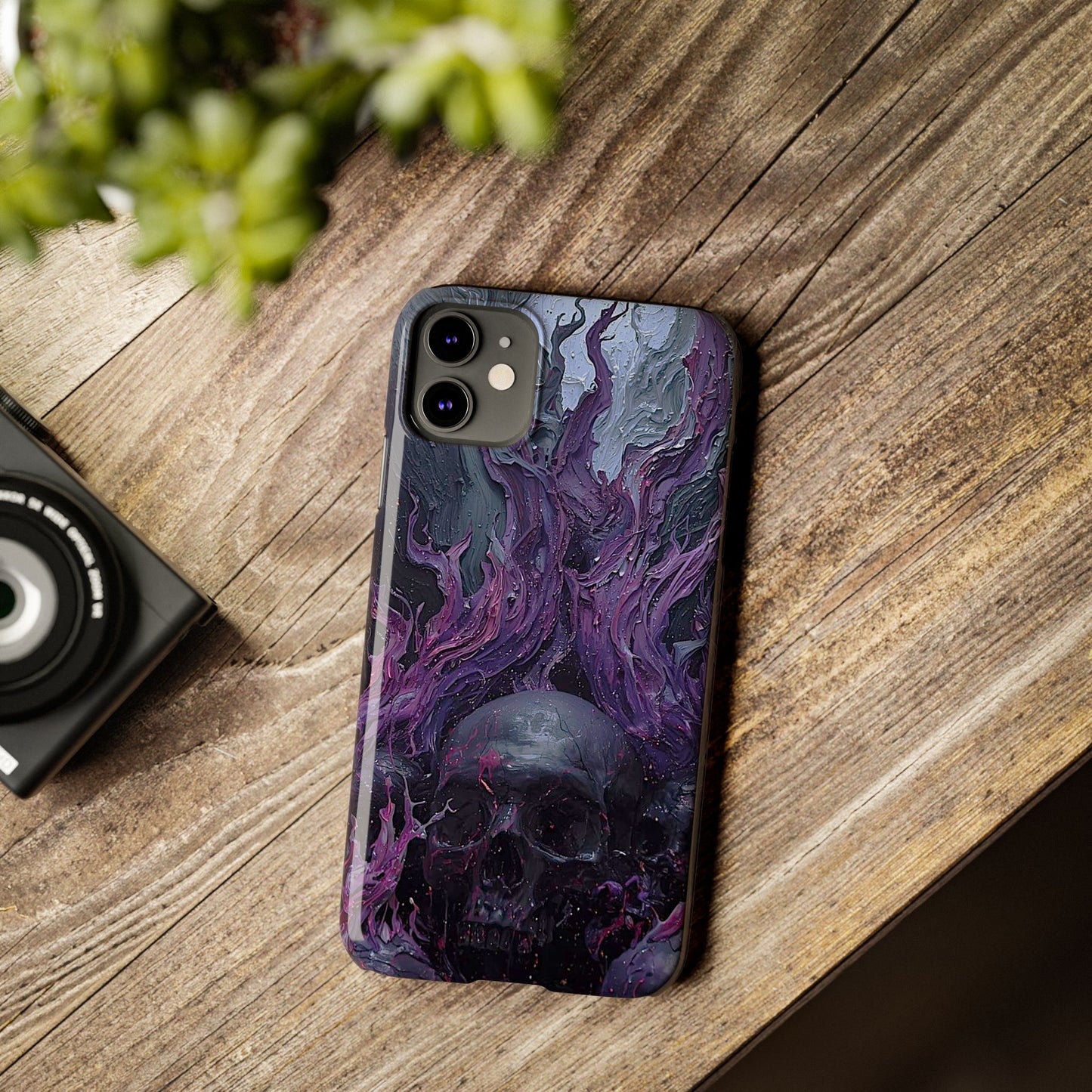 Crowned in Violet Flame Slim Phone Cases