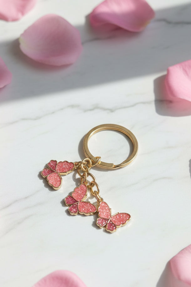 Sparkle Butterfly Keychains