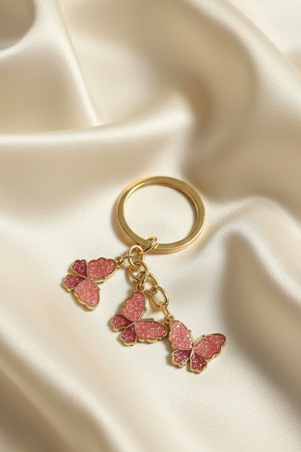 Sparkle Butterfly Keychains